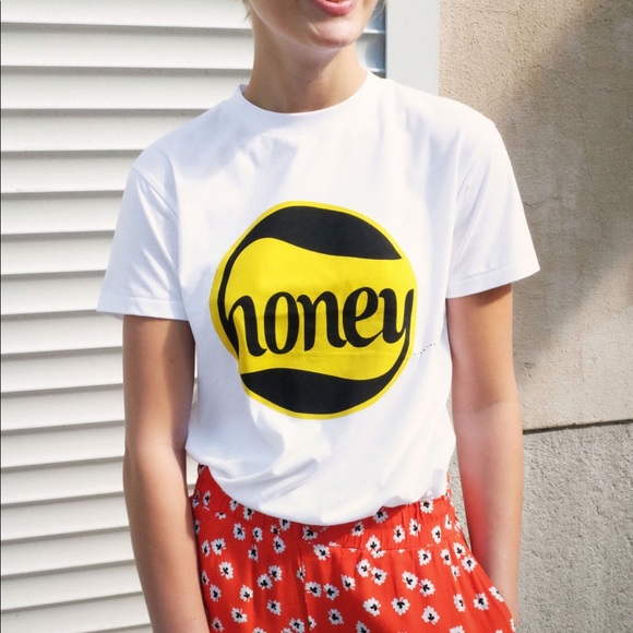 ganni honey t shirt 